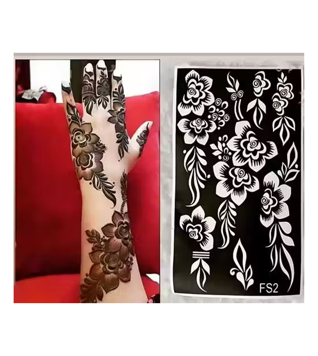 12 Mehendi Stencil 9 - Image 1